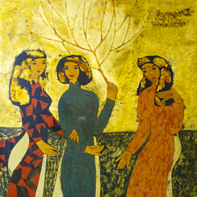 Three young Girl in Hanoi